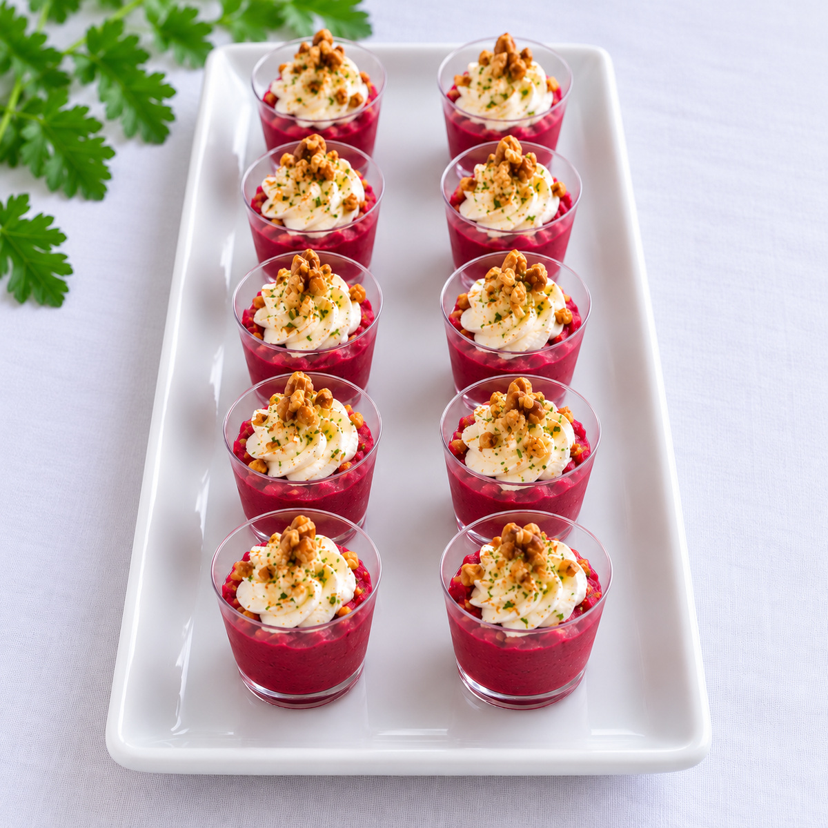 Verrines Mousse de betterave