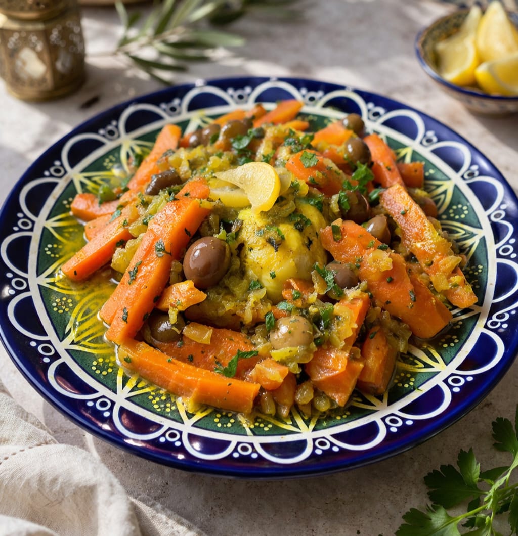 Tajine de poulet aux carottes