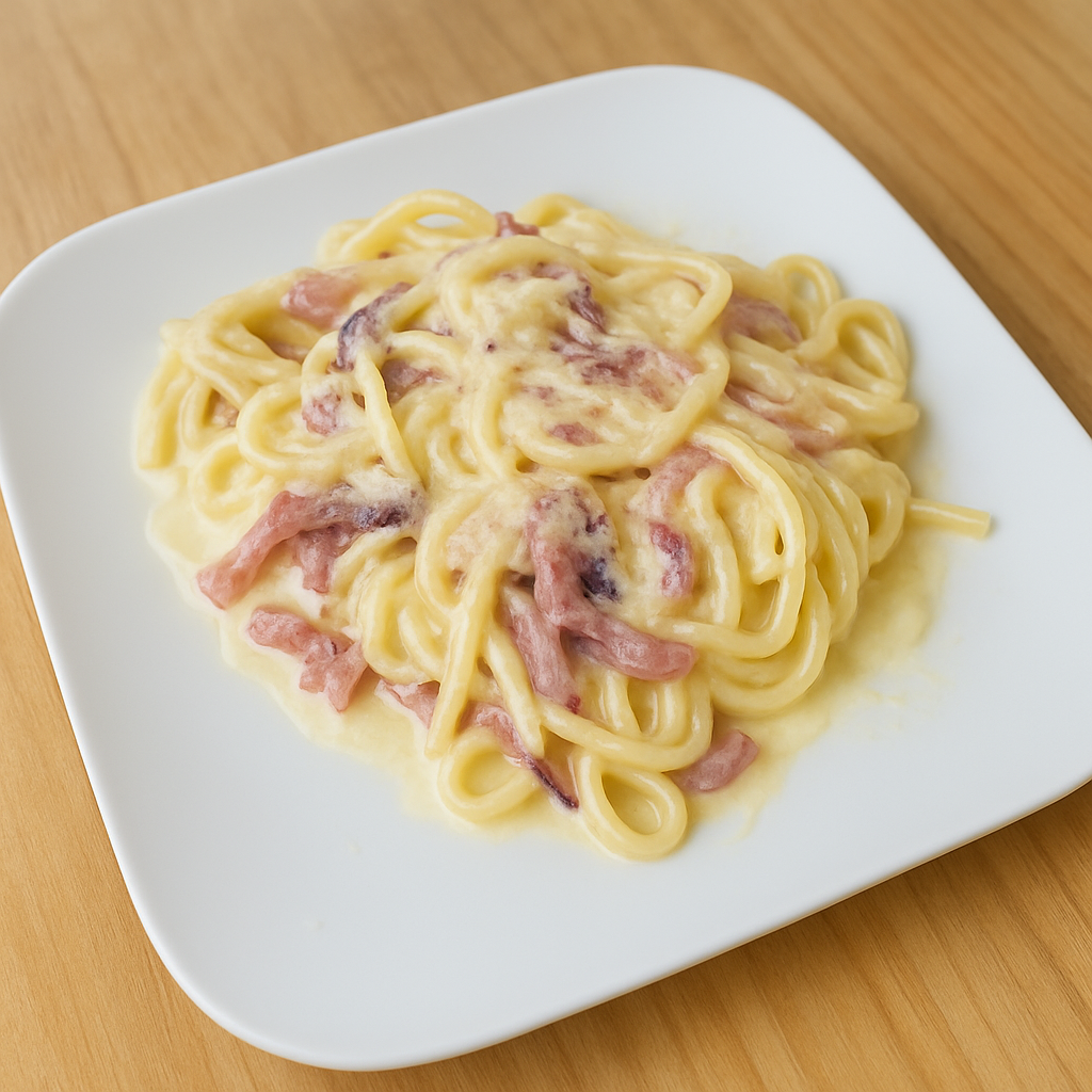 Linguines façon carbonara