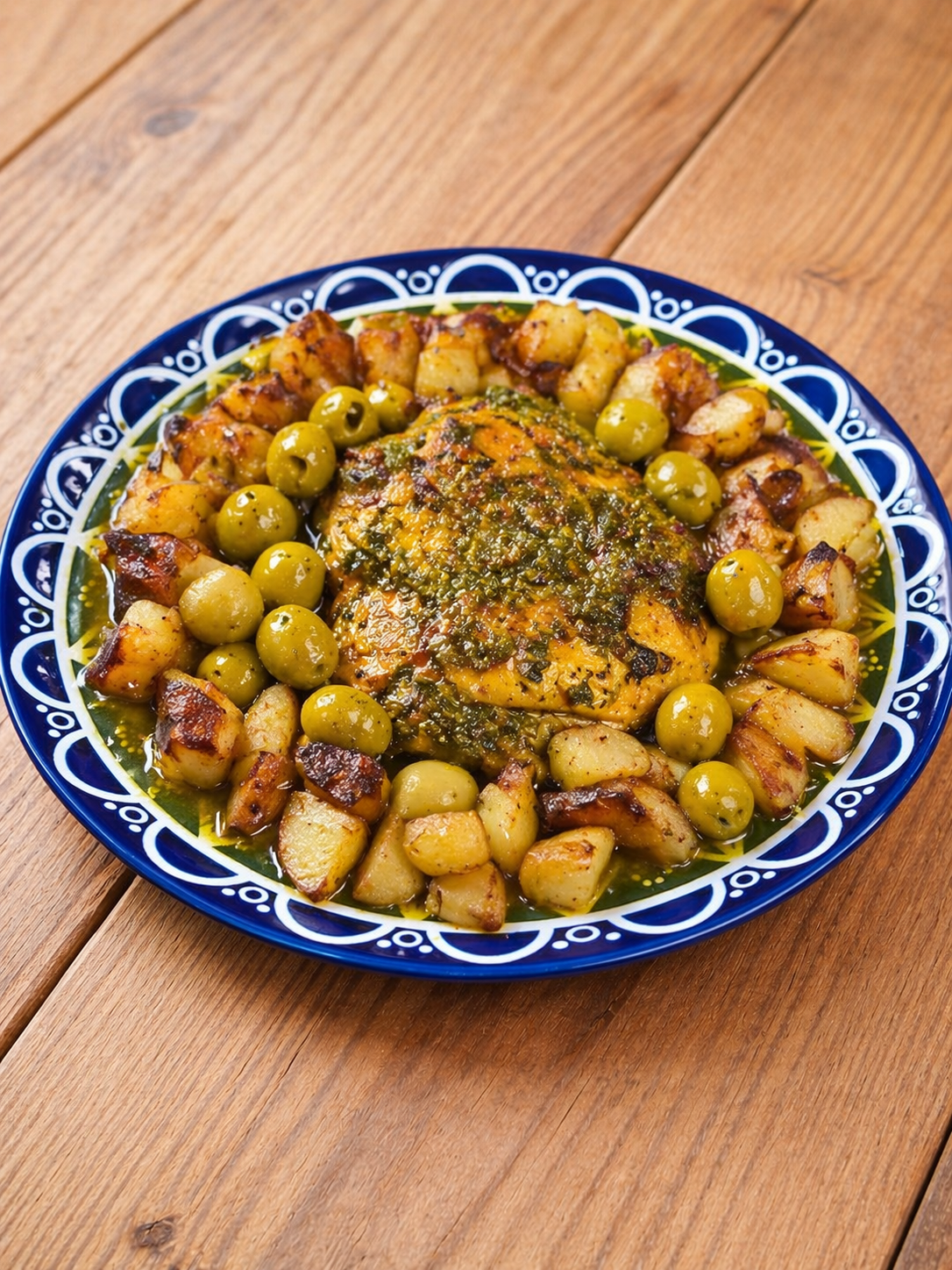 Tajine de poulet aux olives