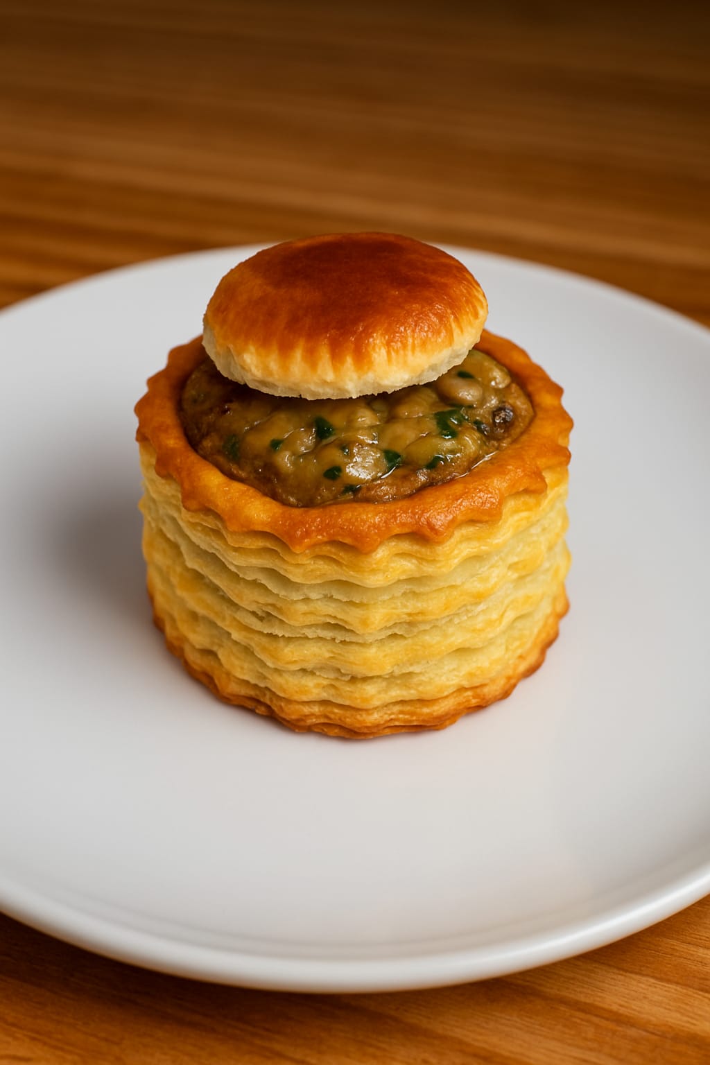 Vol au vent poulet champignons