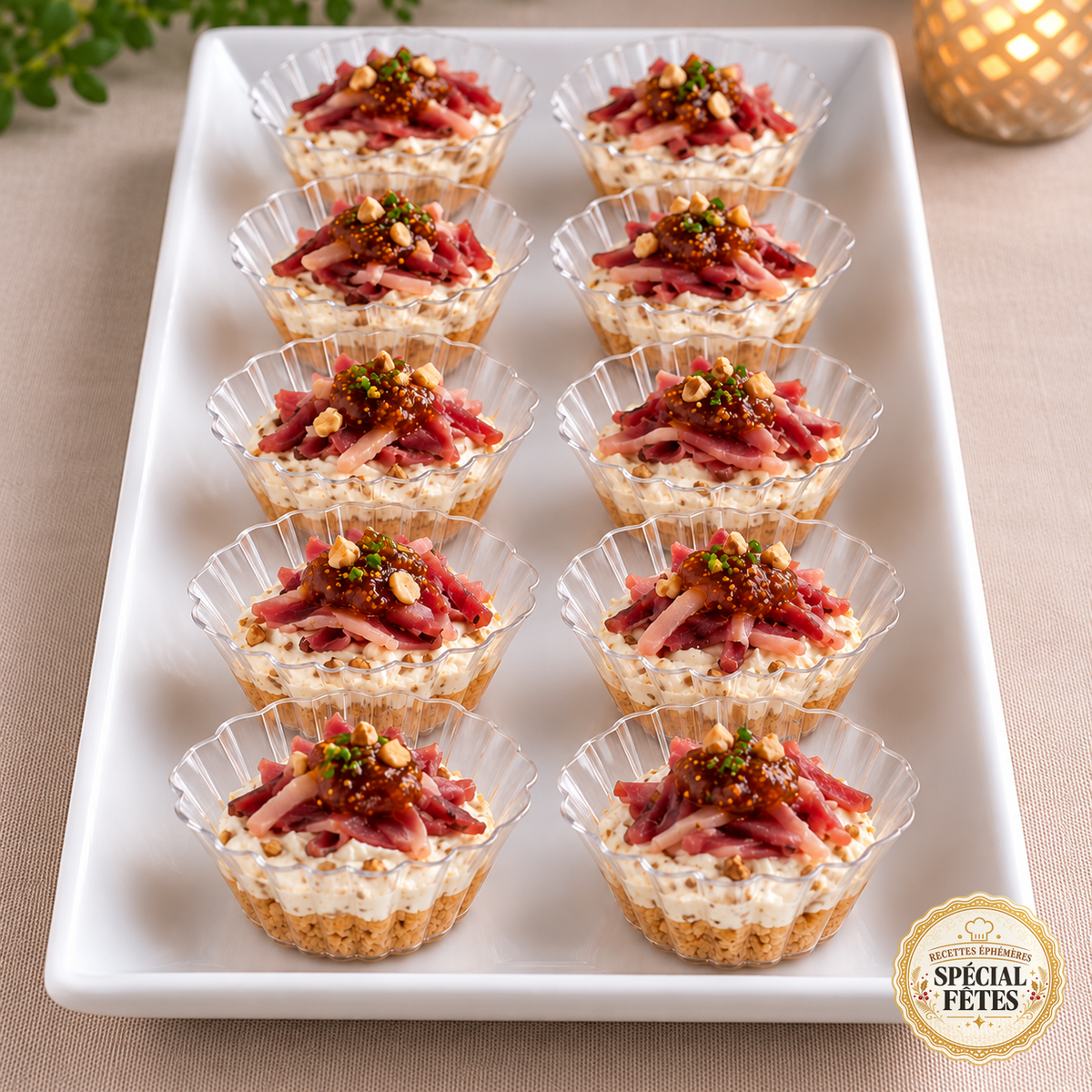 Cheesecakes au magret de canard